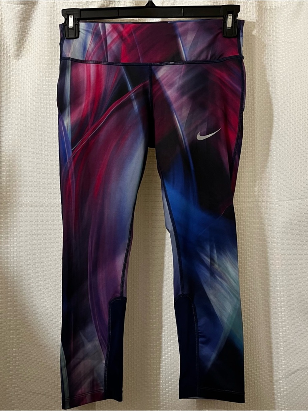 Nike Dri Fit Running Crop Activewear Workout Back Pocket Leggings Small